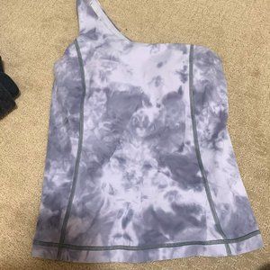 LULULEMON COLD SHOULDER TANK DIAMOND DYE